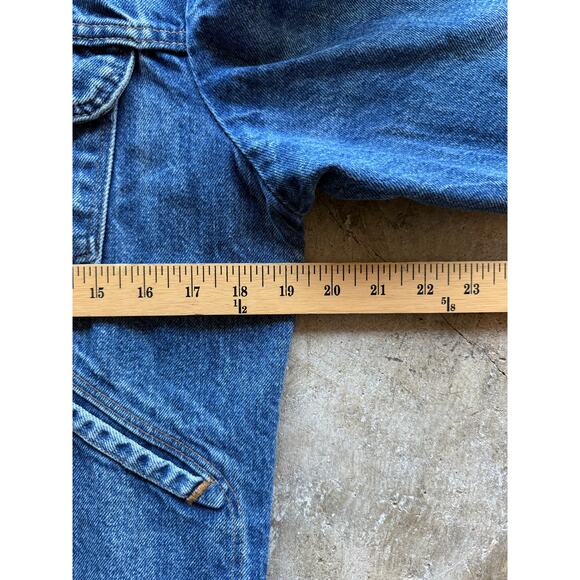 Vintage 1980s Made in USA Rustler Denim Womens Jacket Size Medium Faded - Picture 6 of 9